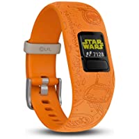 Garmin Vivofit Junior 2- Lado Luminoso Pulsera de Actividad para Niños- Ajustable- Color Naranja-Talla Única